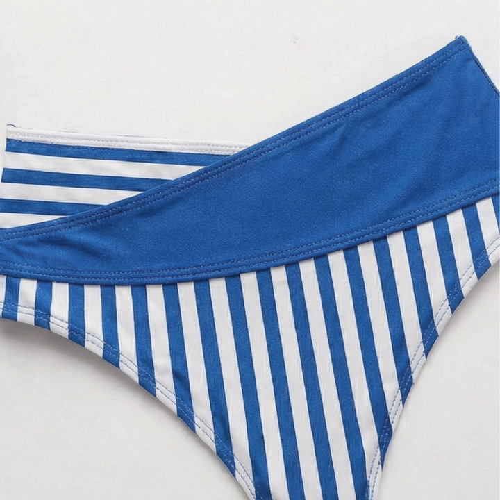 Marivela – Zestaw bikini z wysokim stanem i z przodu zapinanym na krzyż dla kobiet
