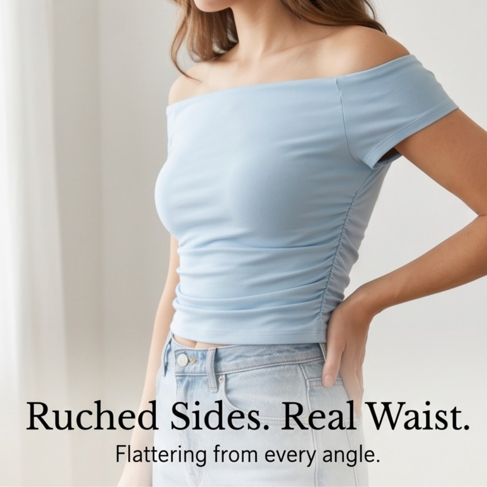 Velora – Damska bluzka slim-fit bez ramiączek