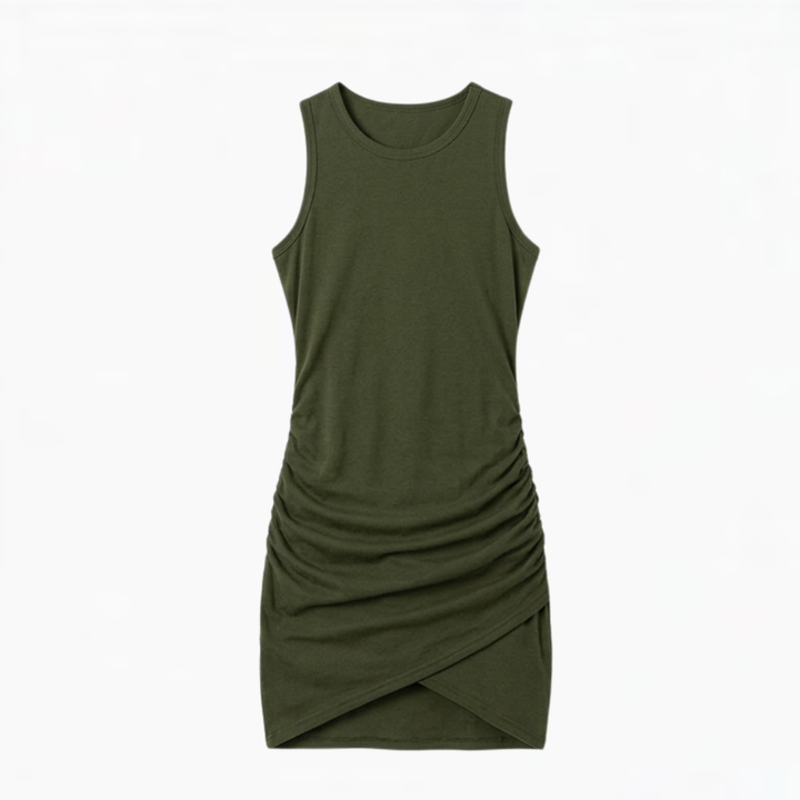 Vivara - Sukienka bodycon bez rękawów z marszczeniem dla kobiet