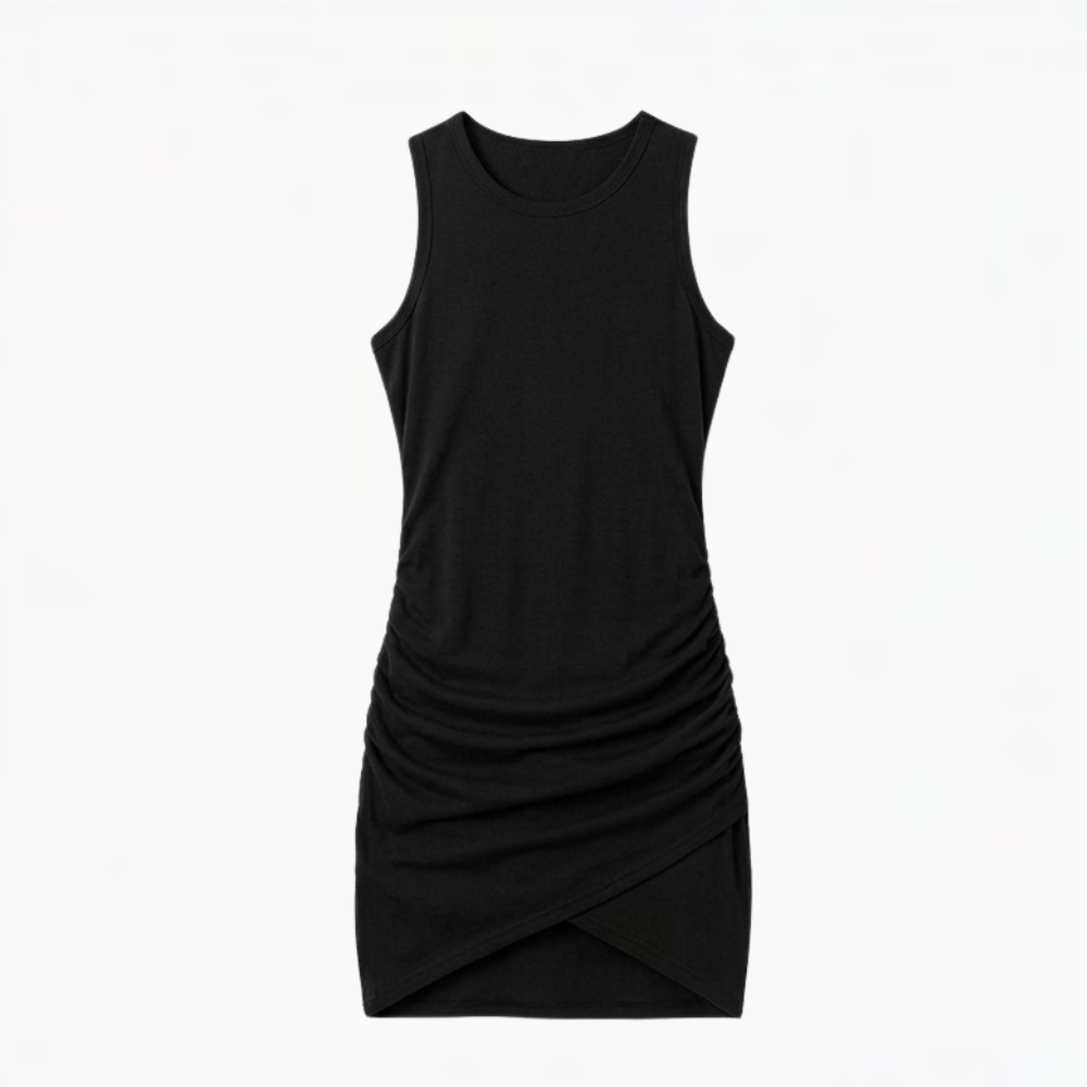 Vivara - Sukienka bodycon bez rękawów z marszczeniem dla kobiet