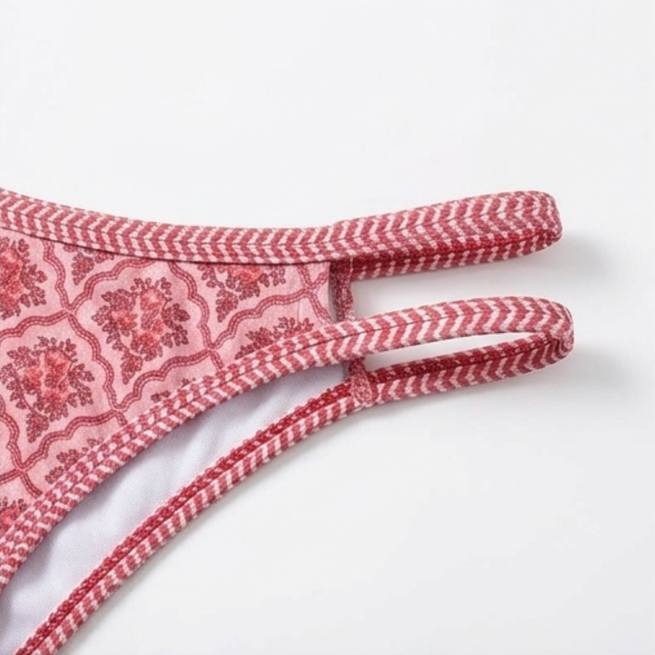 Solaia – Zestaw bikini w stylu boho z nadrukiem