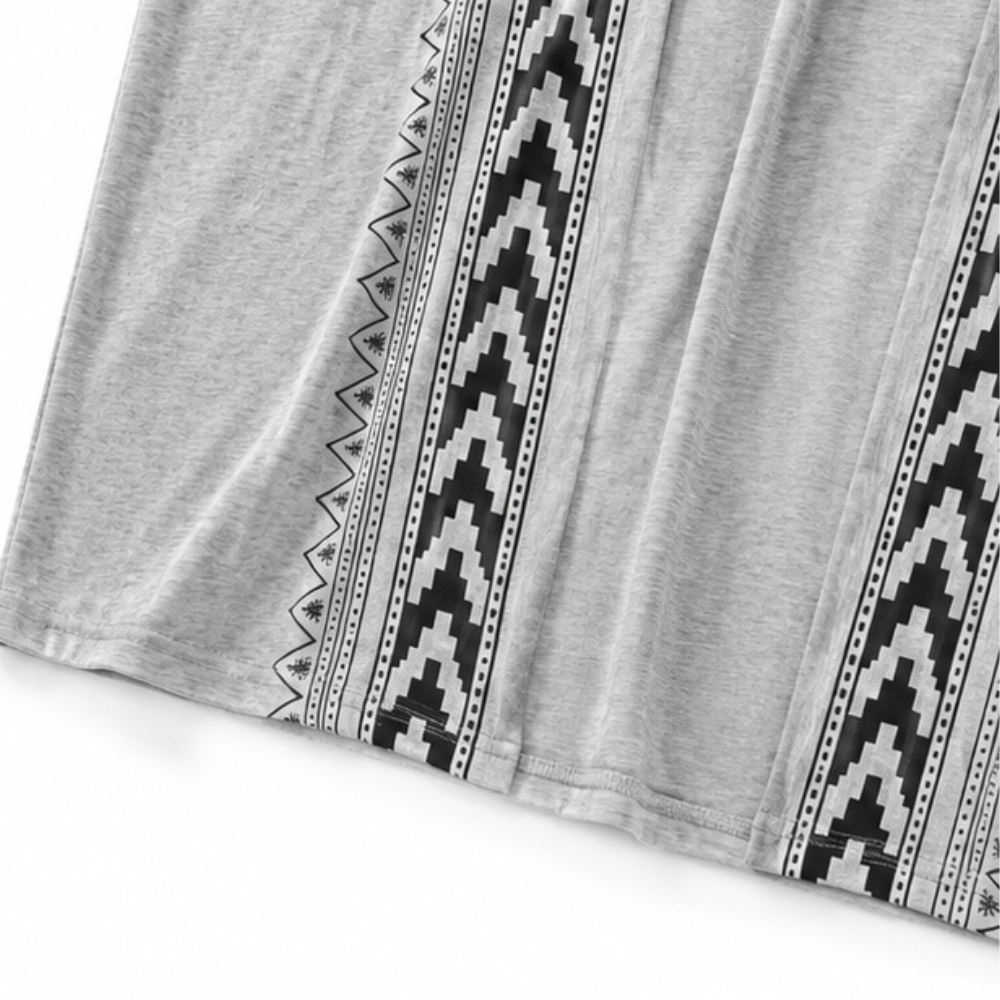 Wearbella – Kardigan z otwartym przodem w retro geometryczny wzór