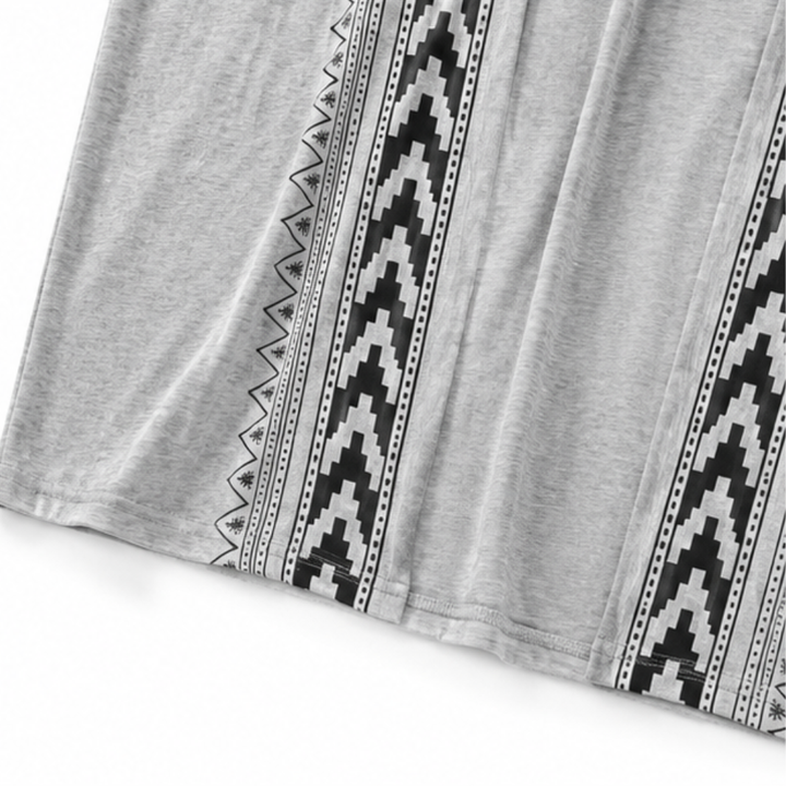 Wearbella – Kardigan z otwartym przodem w retro geometryczny wzór