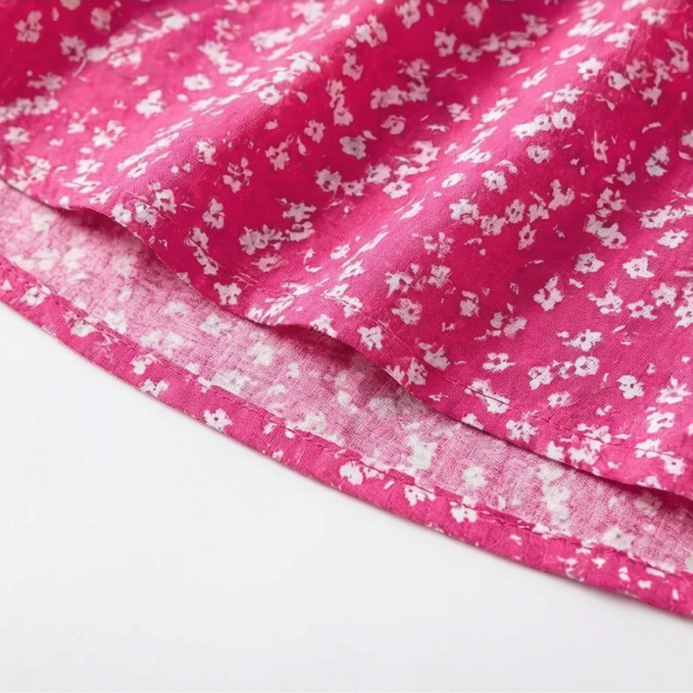 Floressa – Damska Sukienka Slip w Kwiaty Lekka A-Linia