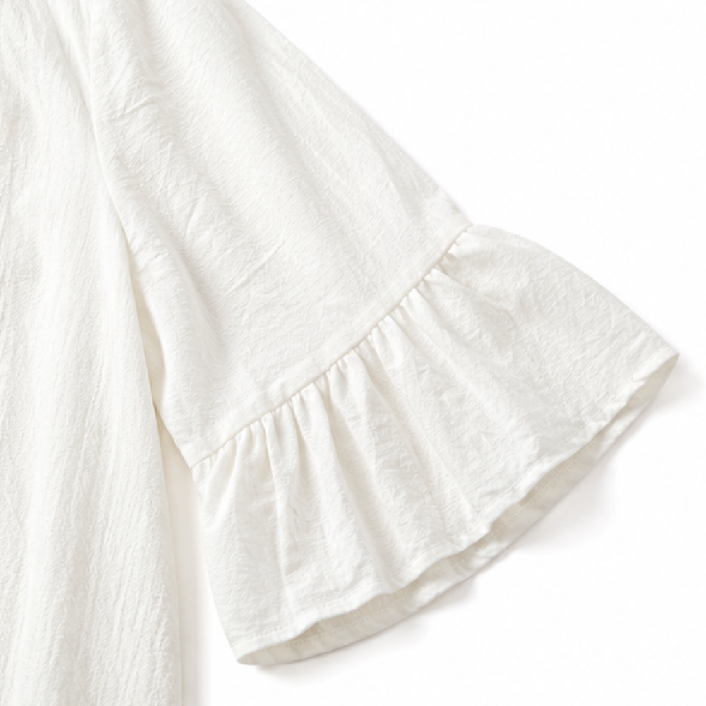 Wearbella – Sukienka midi z dekoltem w serek i falbanami