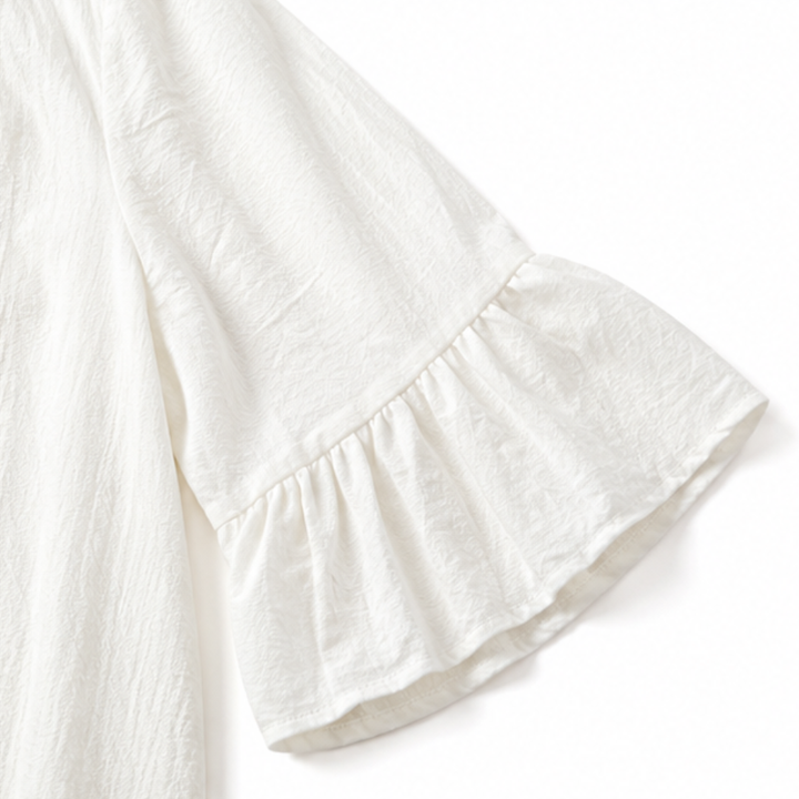 Wearbella – Sukienka midi z dekoltem w serek i falbanami