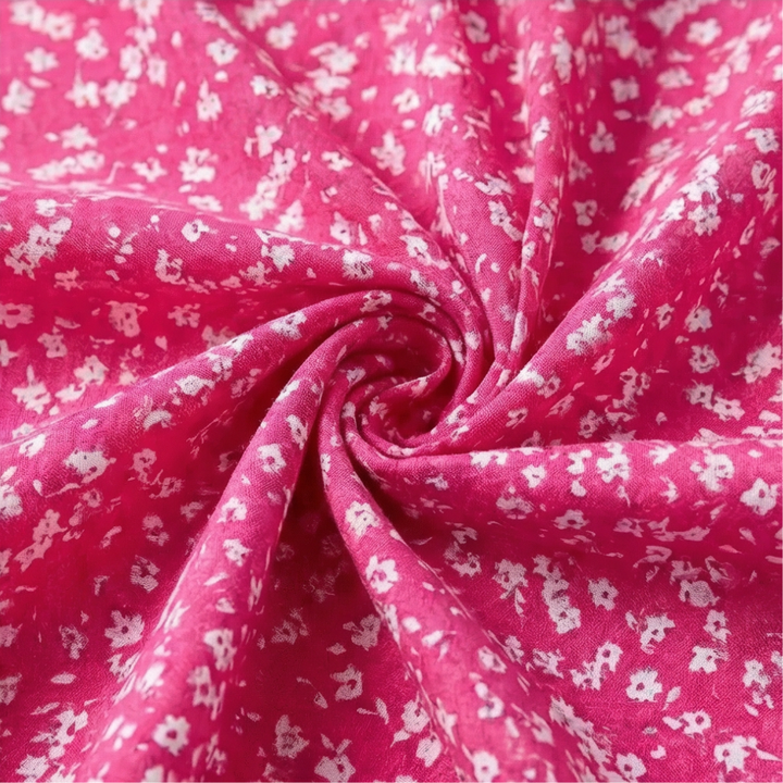 Floressa – Damska Sukienka Slip w Kwiaty Lekka A-Linia