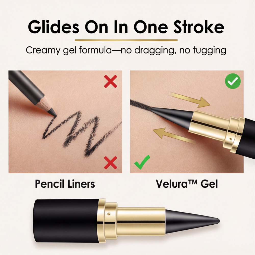 Velura – Gładki żelowy eyeliner w kredce