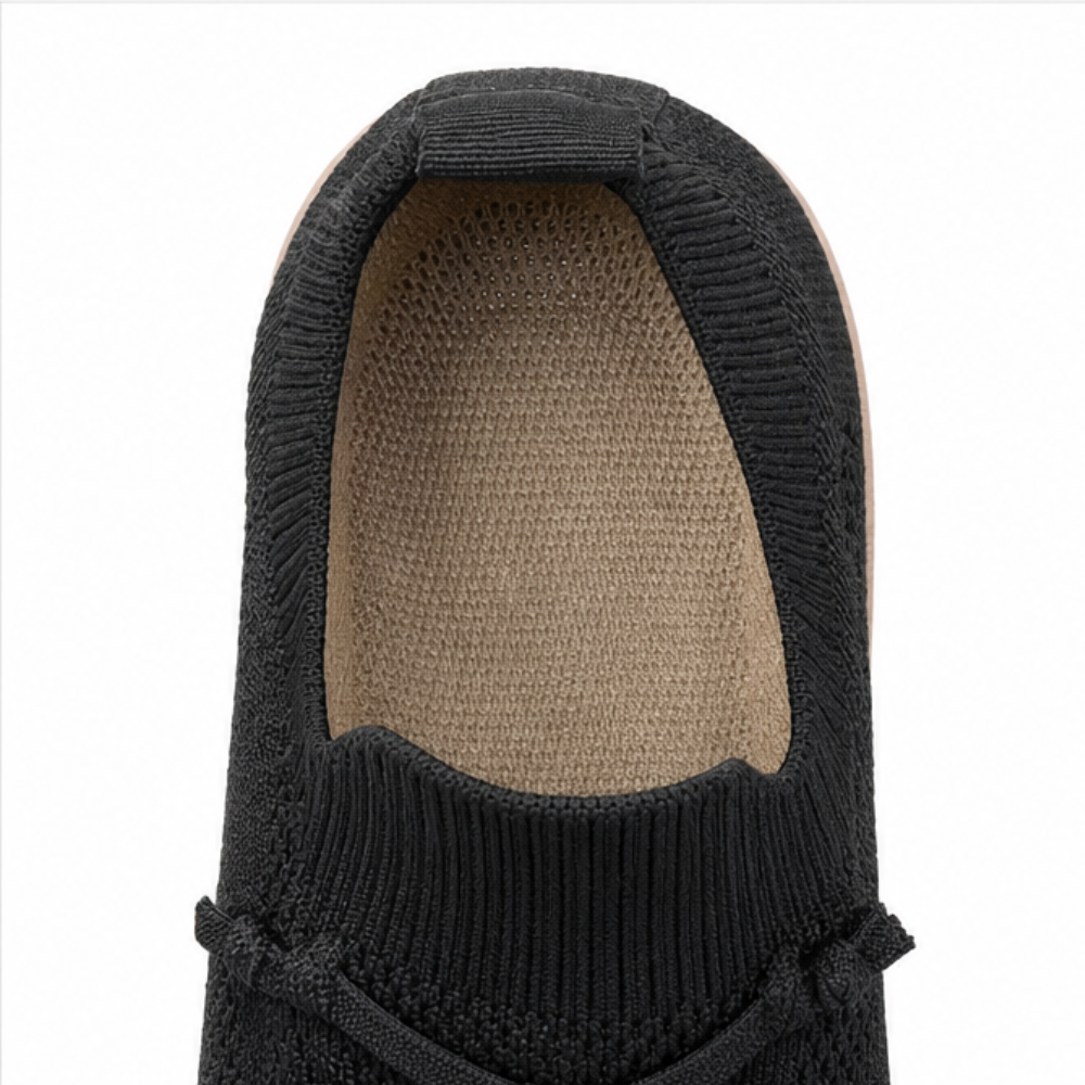 Softstride – Damskie Trampki Slip-On z Dzianiny z Wyściełaną Grubą Podeszwą