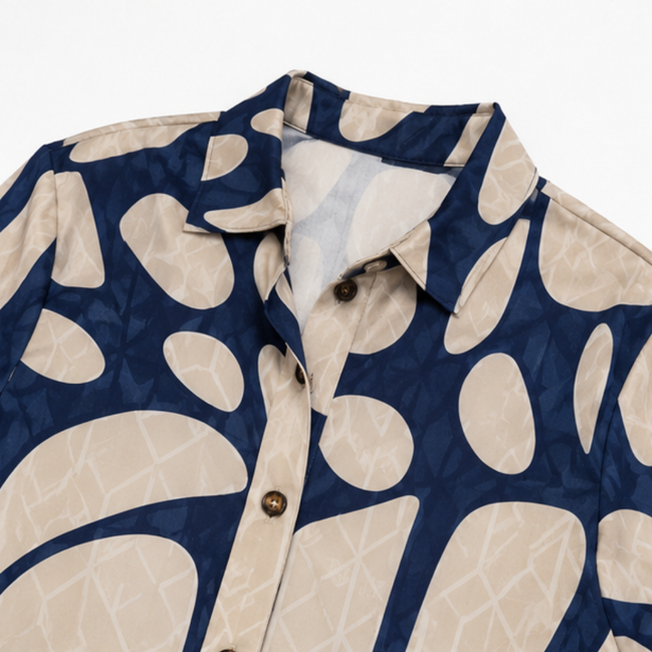Easewear – Geometryczna Midi Sukienka, Która Obejmuje, A Nie Przylega
