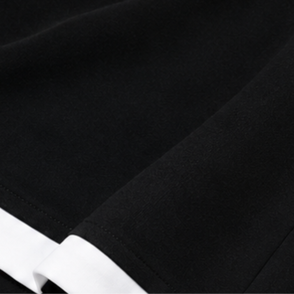 Wearbella – Sweter w paski z patchworkiem i szerokie spodnie