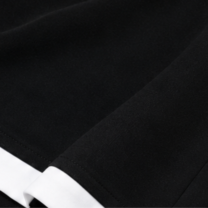 Wearbella – Sweter w paski z patchworkiem i szerokie spodnie