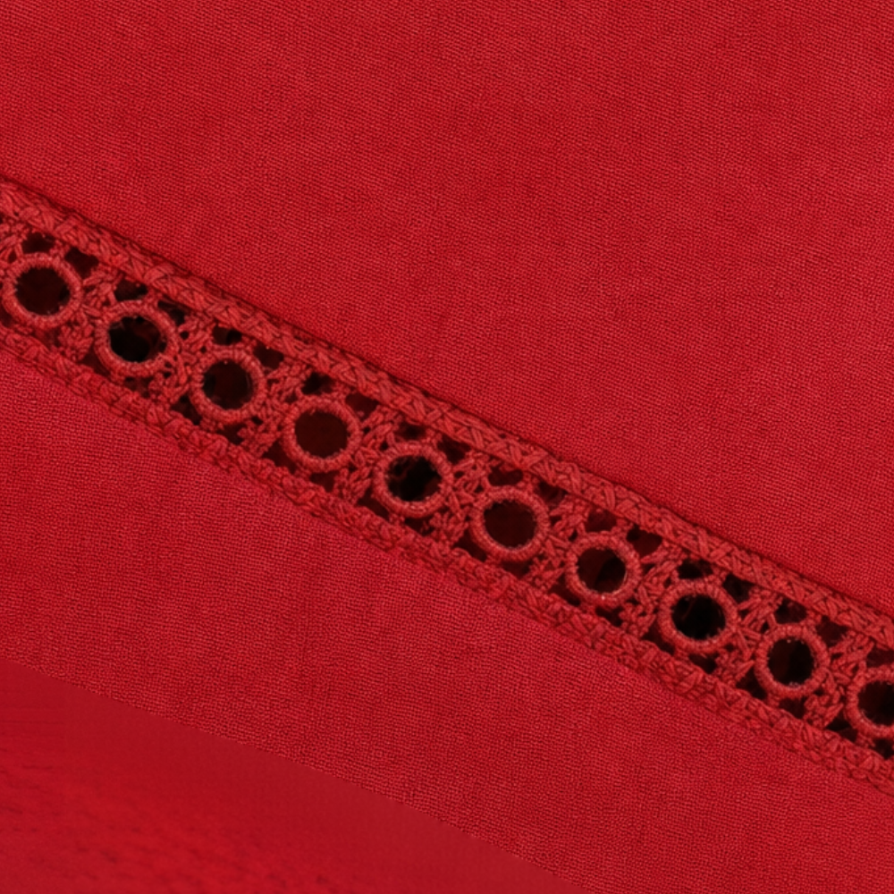 Belvora – Bluzka z Lantern Sleeve i dekoltem w serek