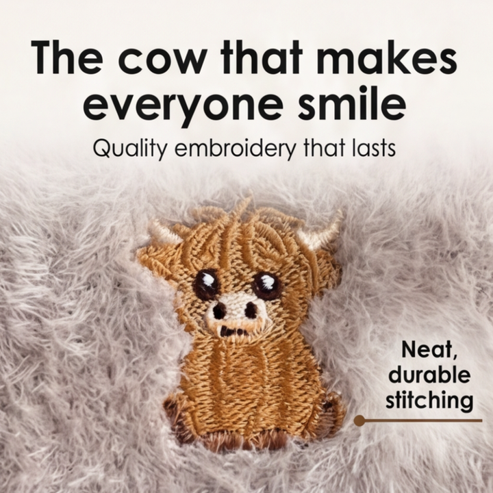 Cozymoo – Skarpety z Fuzzy Highland Cow