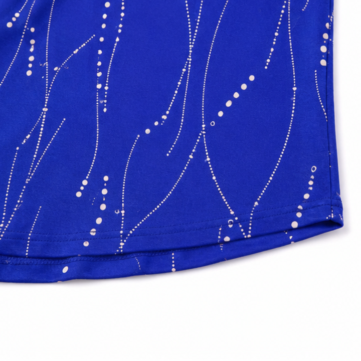 Vivelyn – Bluzka V-Neck z Wymiarowym Printem