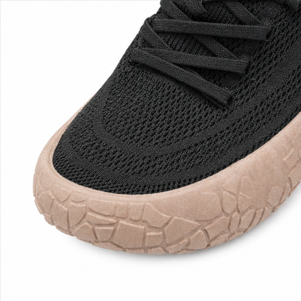 Softstride – Damskie Trampki Slip-On z Dzianiny z Wyściełaną Grubą Podeszwą