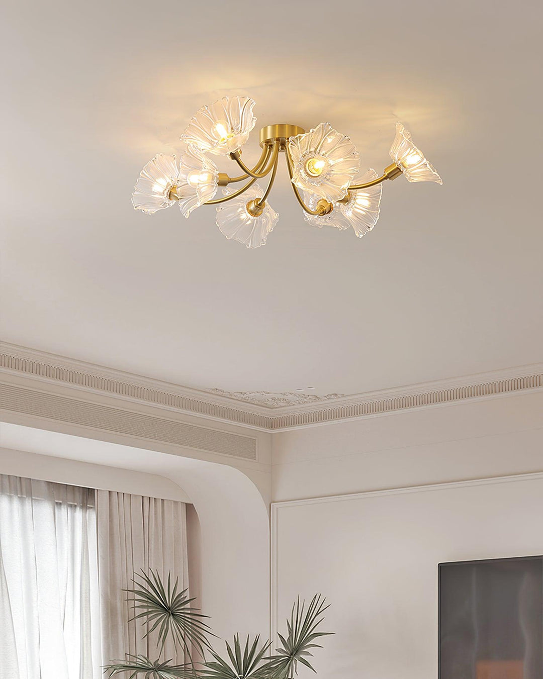 Lampa sufitowa z szkła Kalin