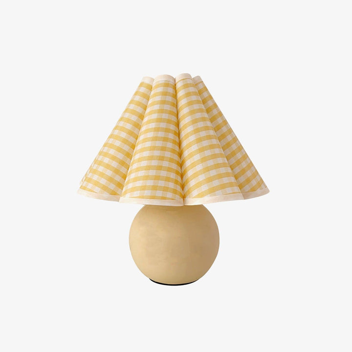 Lampa stołowa Kicsi z plisowanym kloszem