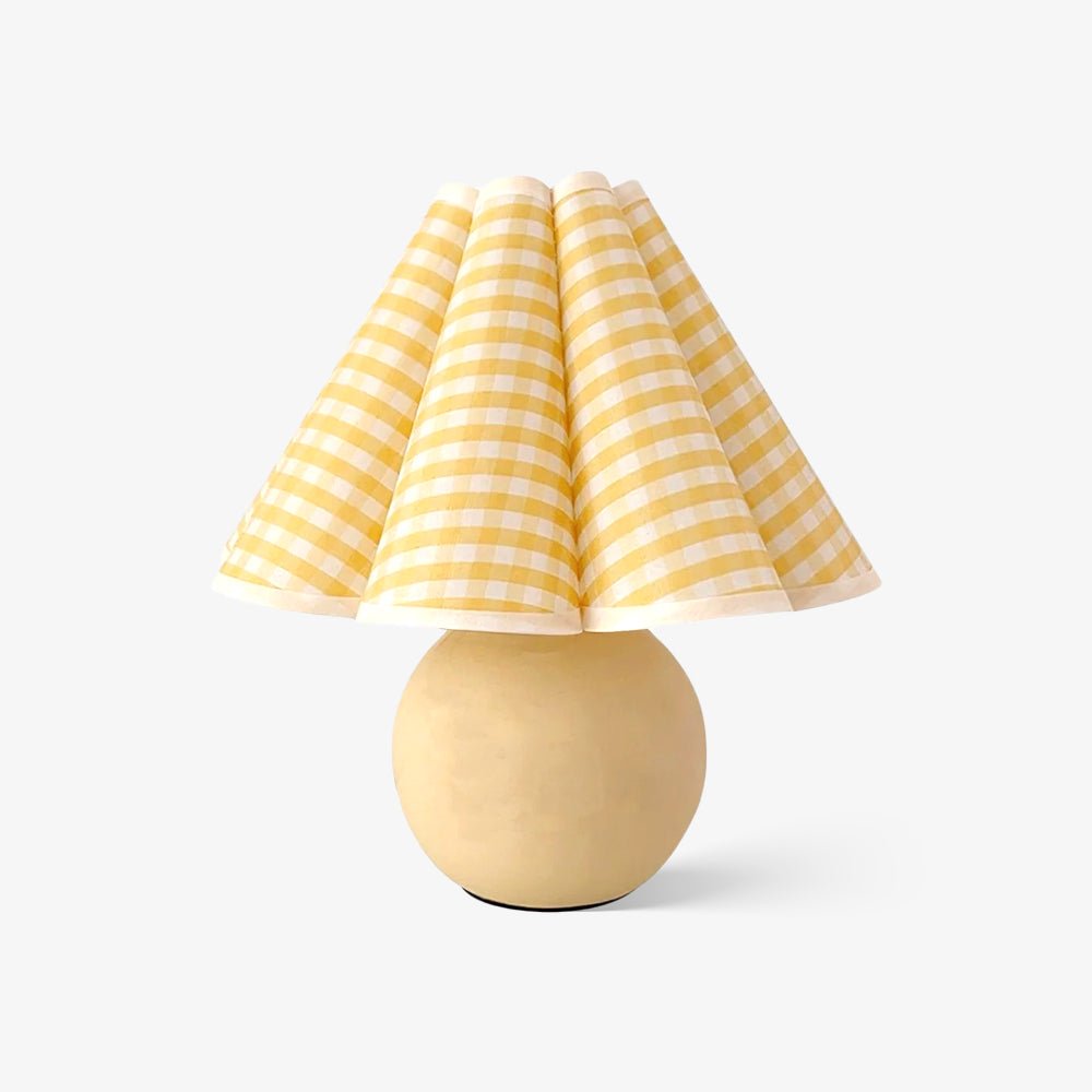 Lampa stołowa Kicsi z plisowanym kloszem