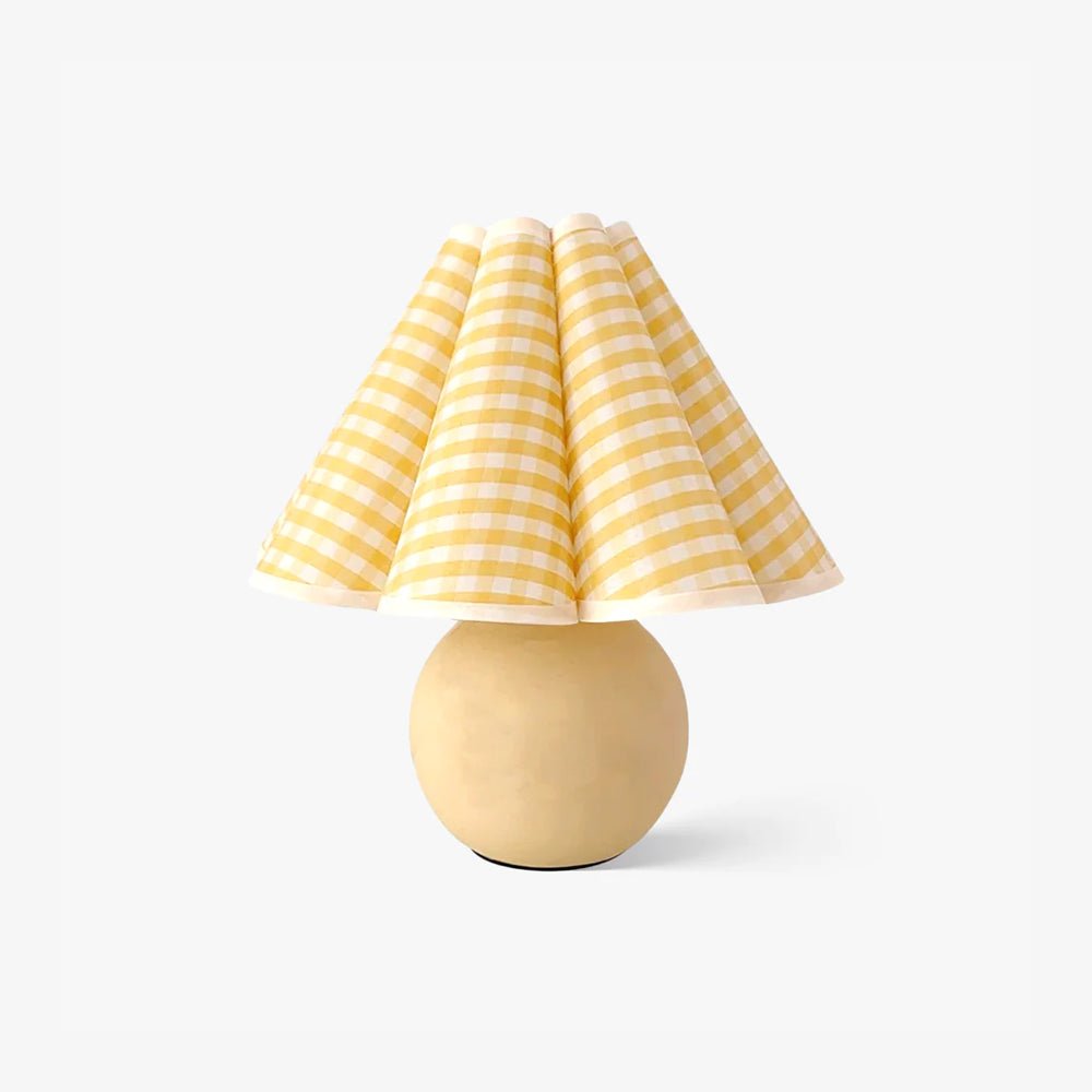 Lampa stołowa Kicsi z plisowanym kloszem