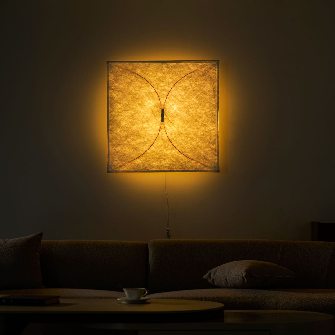 Lampa Ścienna z Papieru w Kształcie Latawca