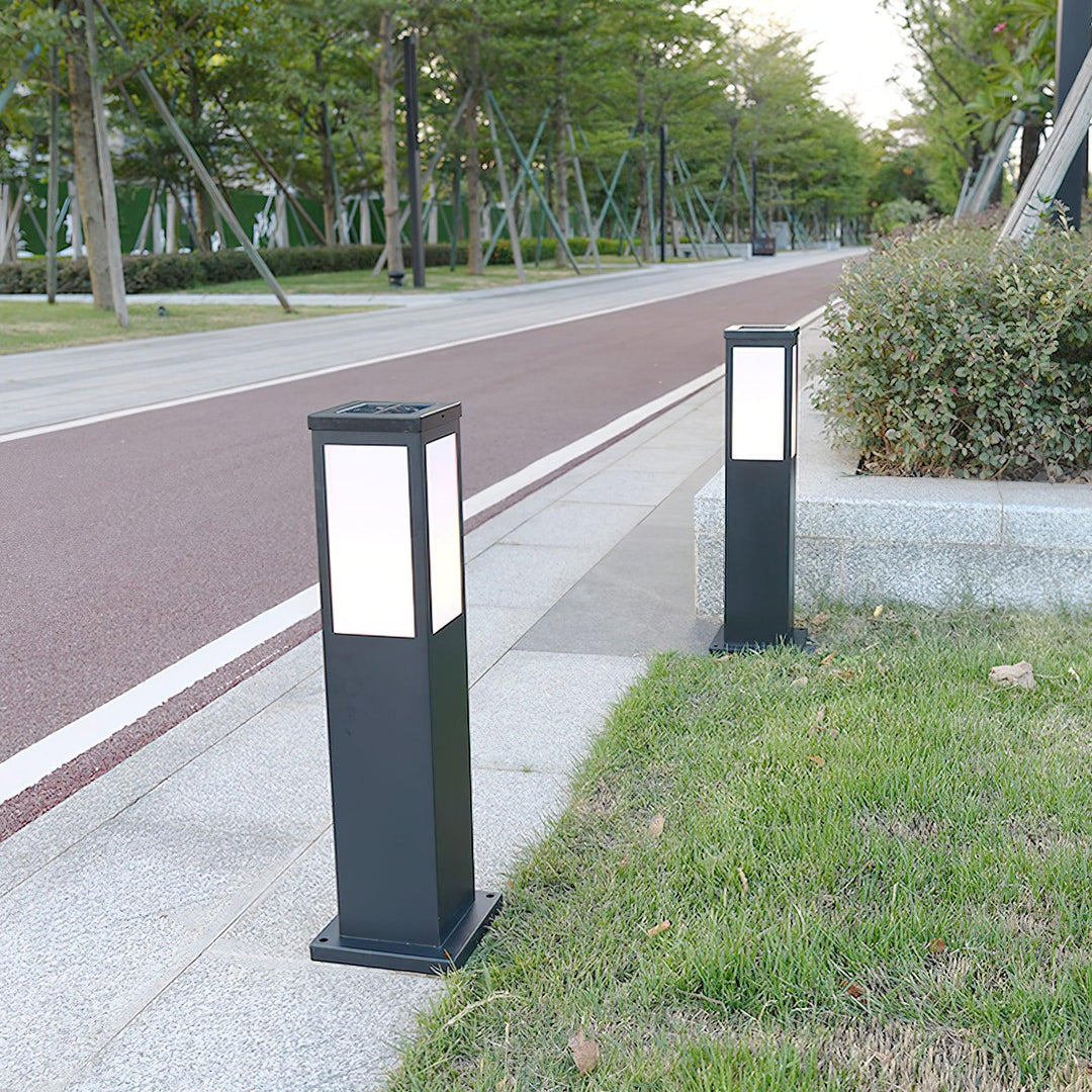 Zewnętrzna solarna lampa słupkowa Kuzco