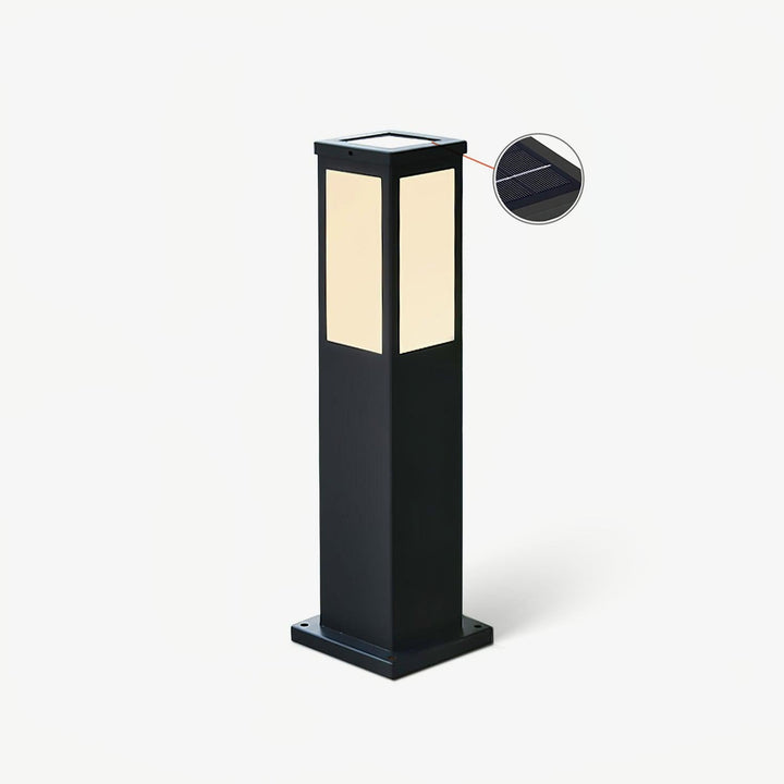 Zewnętrzna solarna lampa słupkowa Kuzco