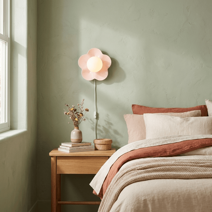 Lampa ścienna z wtyczką La fleur