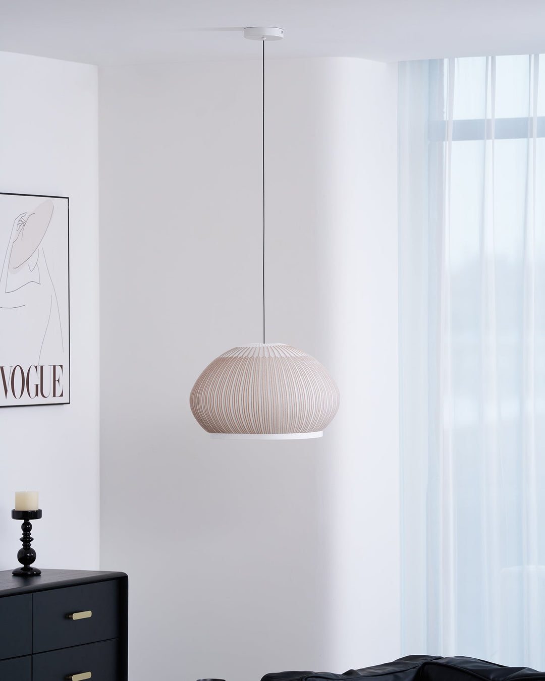 Lampa Wisząca Dzianinowa