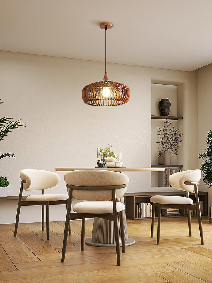 Lampa Wisząca z Drewna Lattice Nest