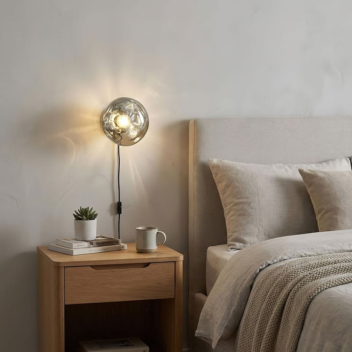 Lampa Ścienna Lava z wtyczką