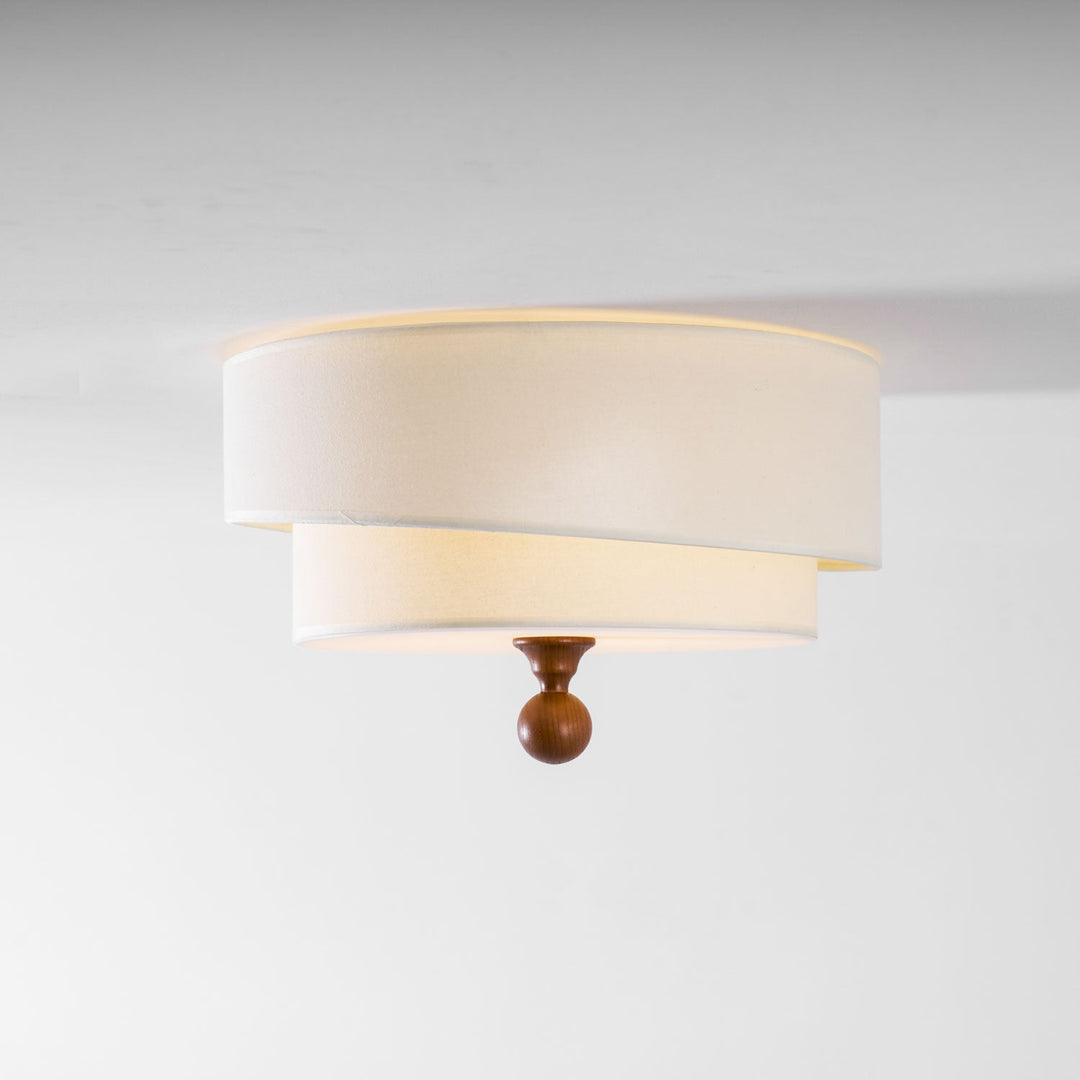 Lampa sufitowa z warstwowego materiału