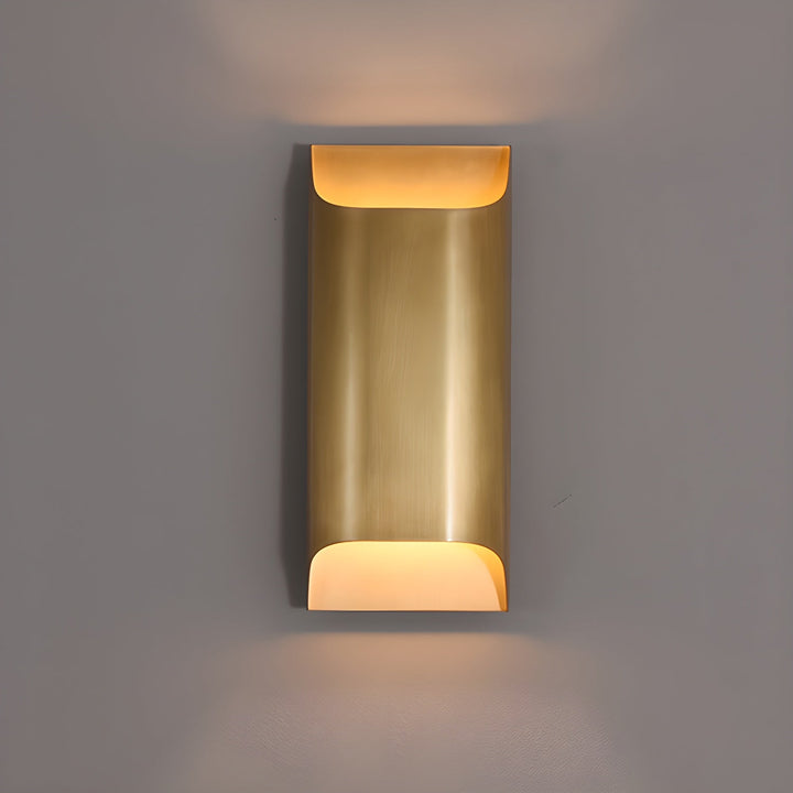 Lampa ścienna Leclerc z mosiądzu