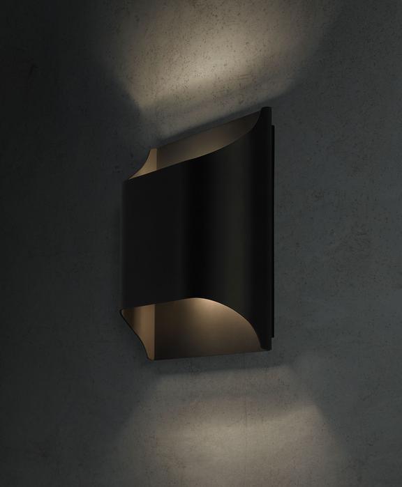 Lampa ścienna Leclerc z mosiądzu