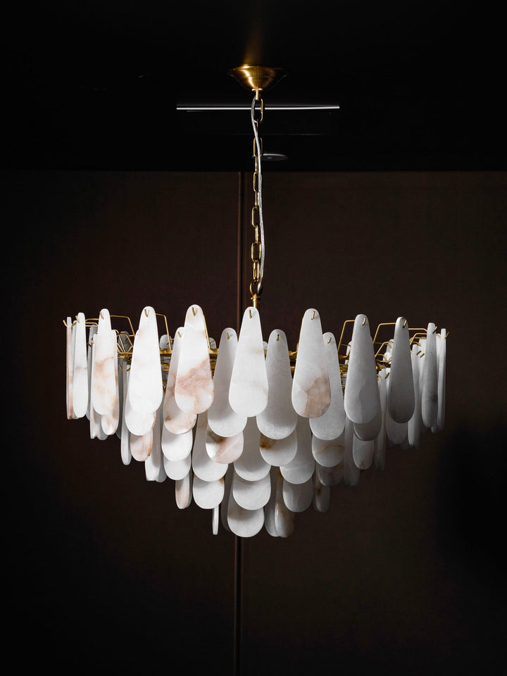 Żyrandol Leon Alabaster