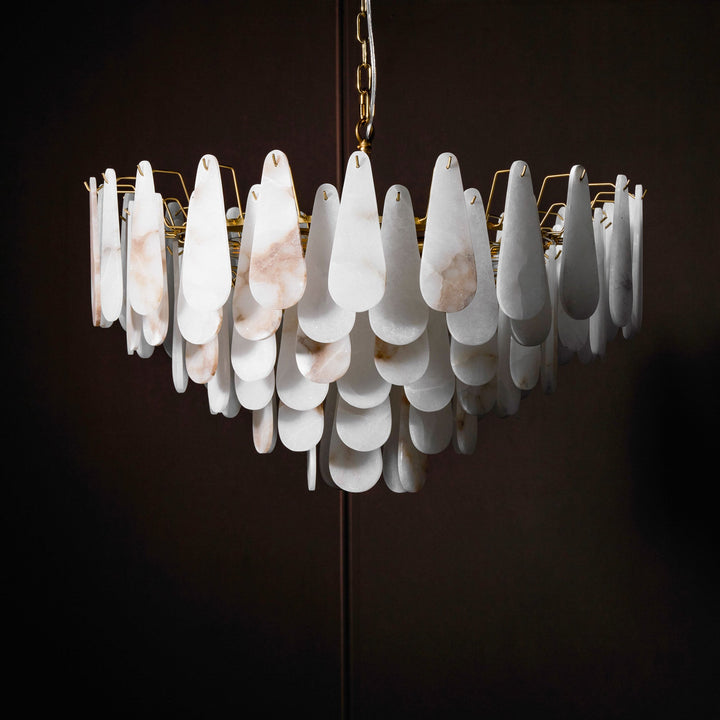 Żyrandol Leon Alabaster