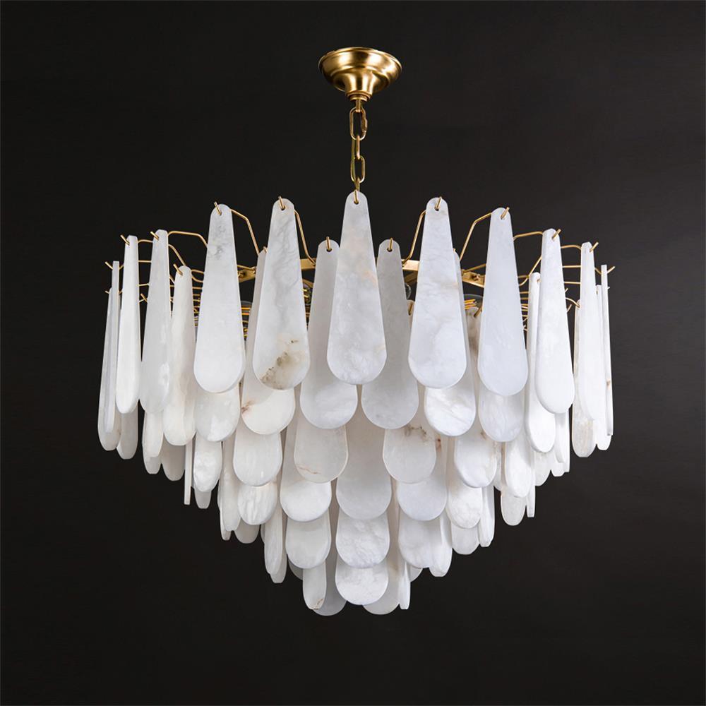 Żyrandol Leon Alabaster