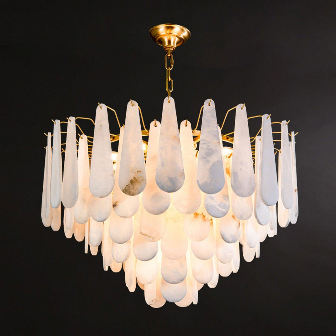 Żyrandol Leon Alabaster