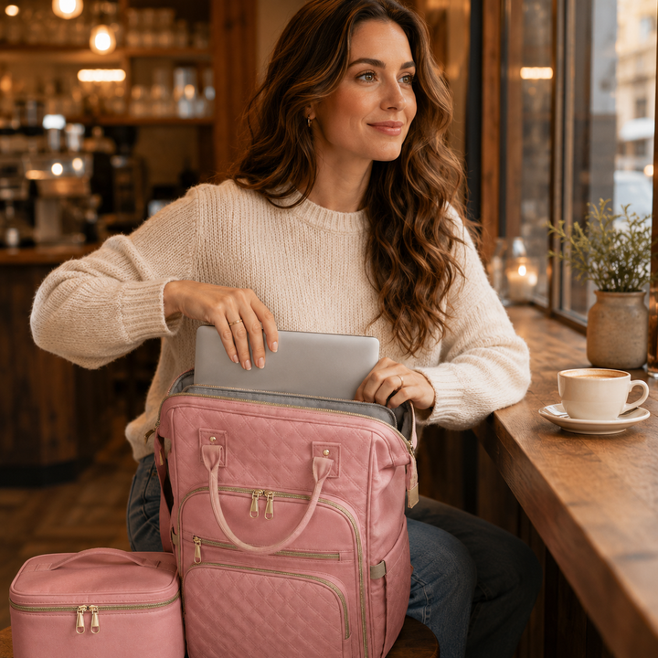 Carryla – Izolowany Plecak z Pojemnikiem na Lunch, Miejsce na Laptop, Wodoodporny Oxford