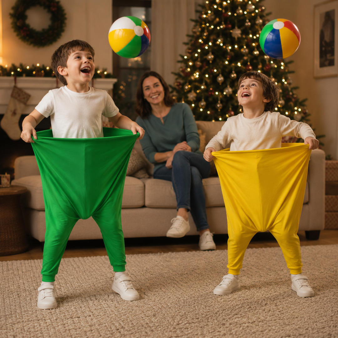 Gigglepants – Spodnie do łapania piłek do noszenia na rodzinną imprezę