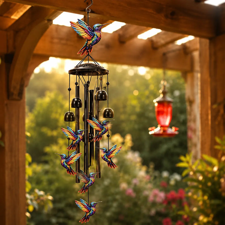 Dźwięki ptaków – Tęczowy dzwonek kolibrów do ogrodu, patio i werandy