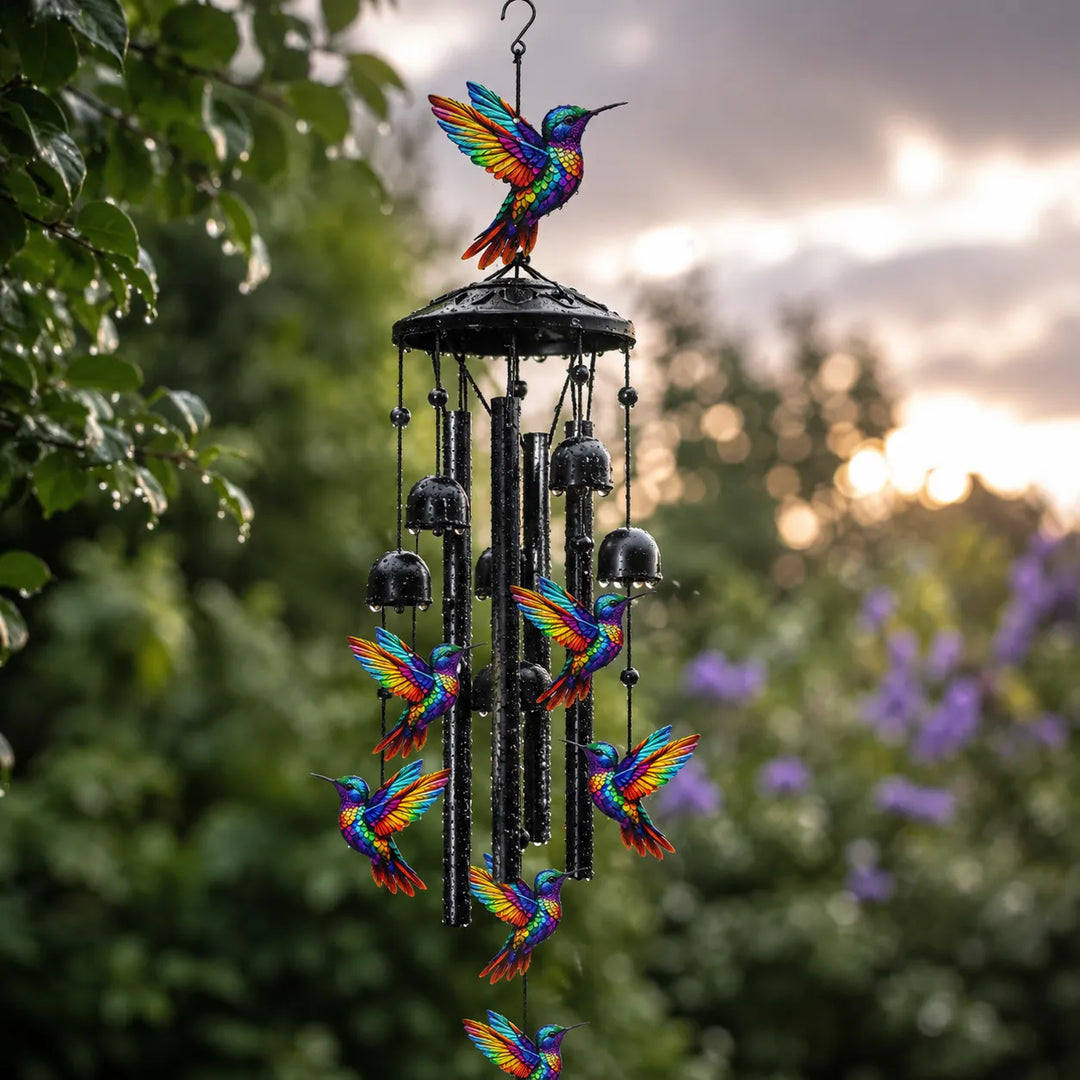 Dźwięki ptaków – Tęczowy dzwonek kolibrów do ogrodu, patio i werandy