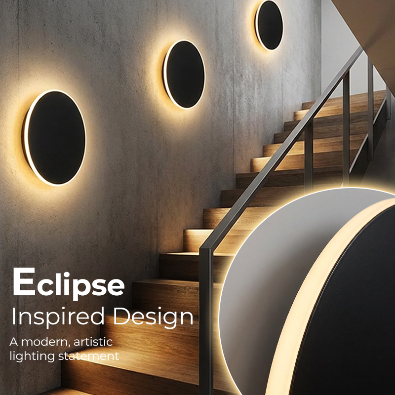Lunaro – Lampa ścienna LED z podświetleniem Eclipse