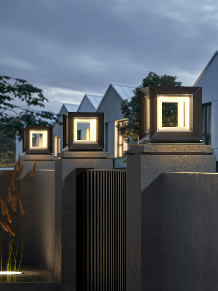 Lampa Słupowa Light Cube na Zewnątrz