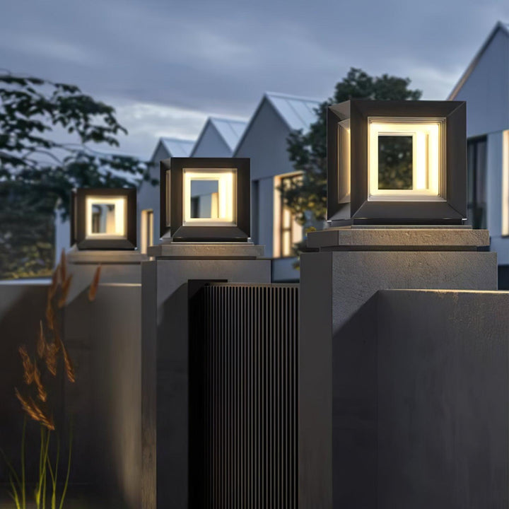 Lampa Słupowa Light Cube na Zewnątrz