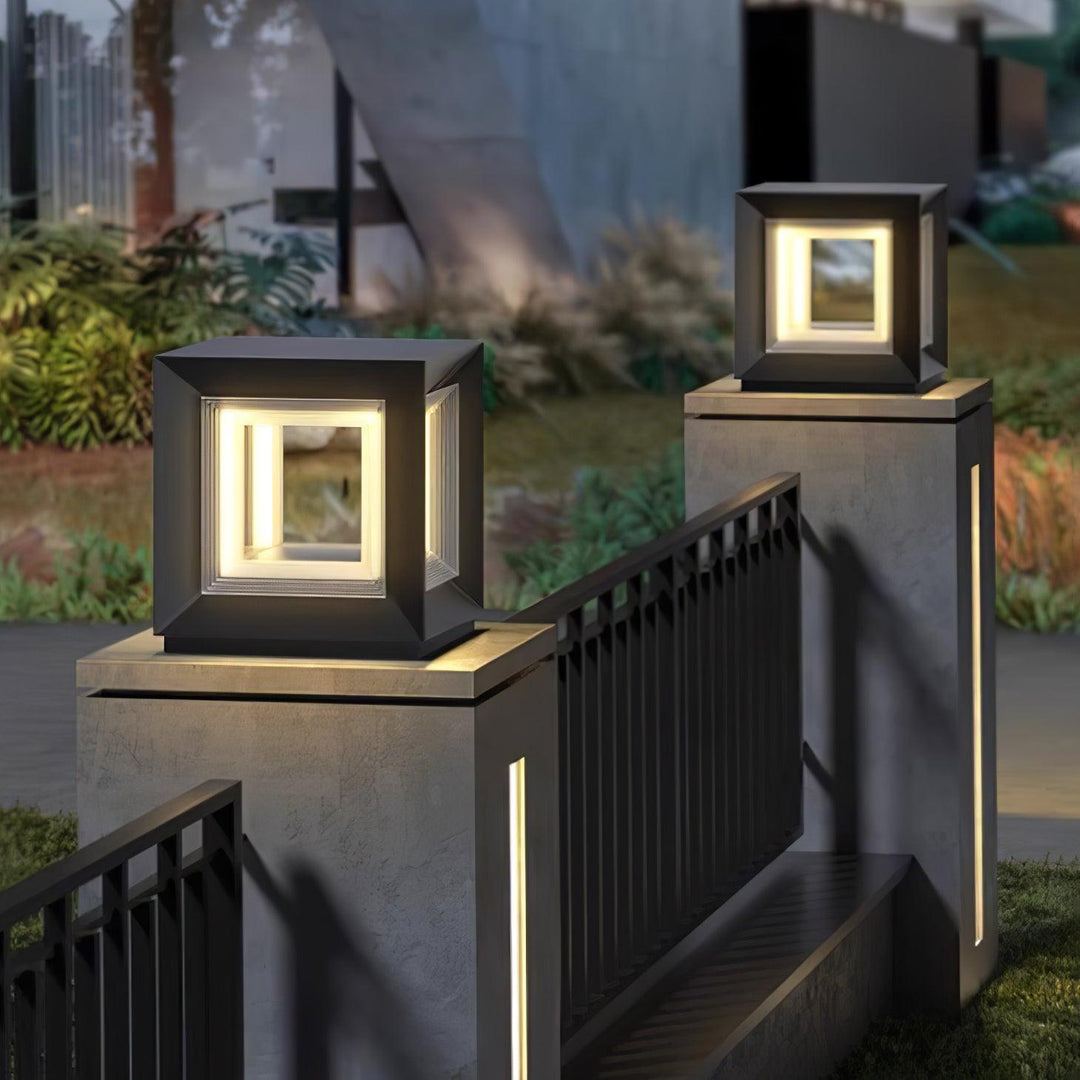Lampa Słupowa Light Cube na Zewnątrz