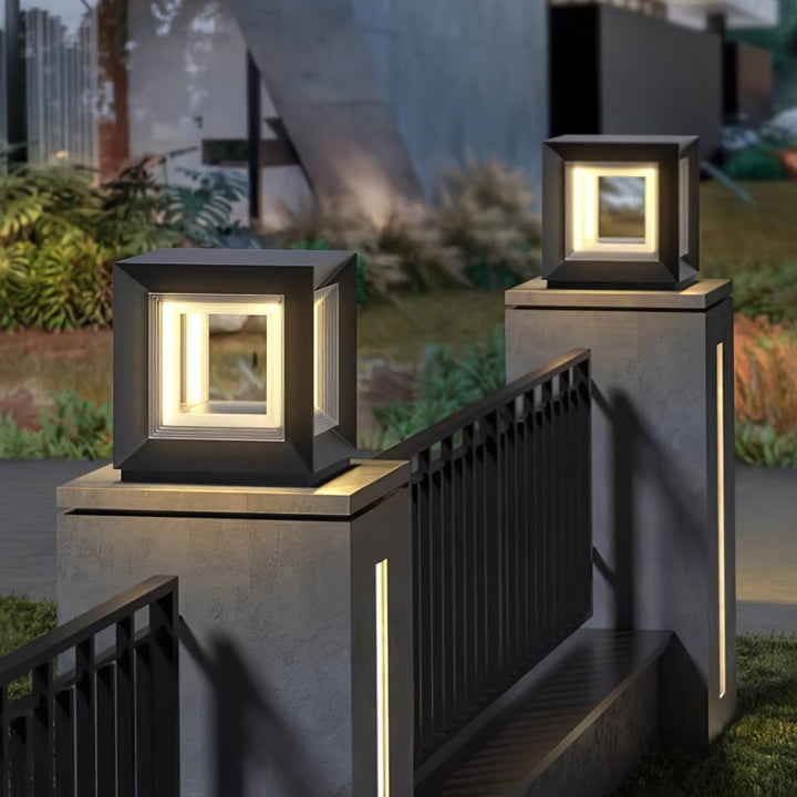 Lampa Słupowa Light Cube na Zewnątrz