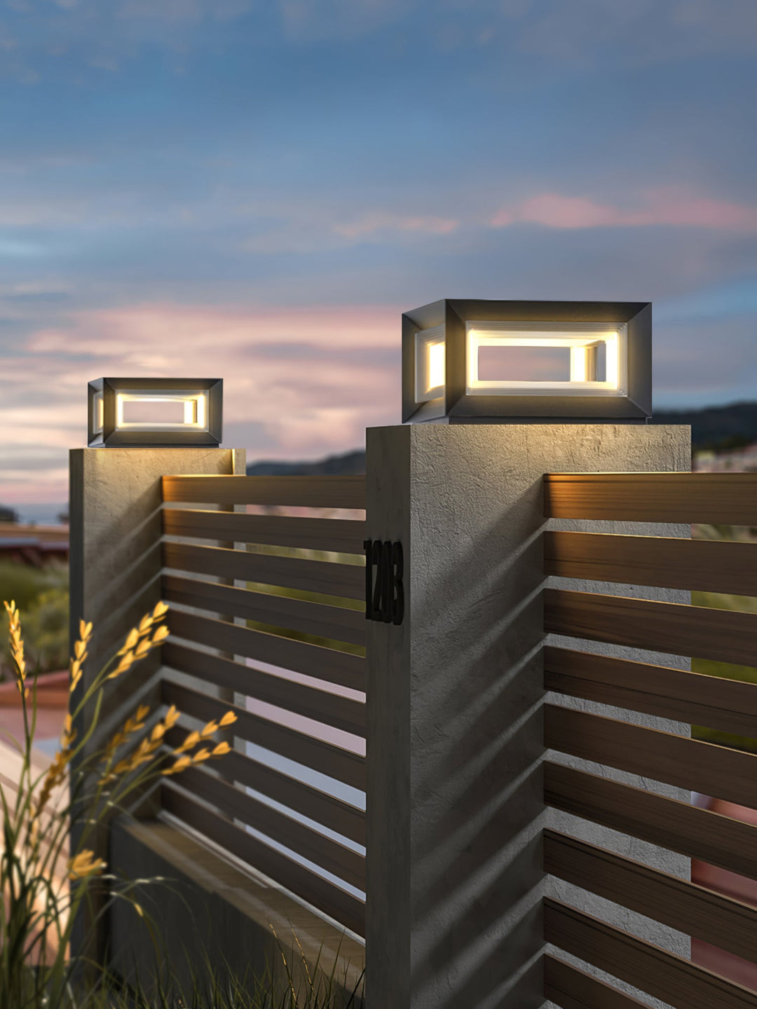 Lampa Słupowa Light Cube na Zewnątrz