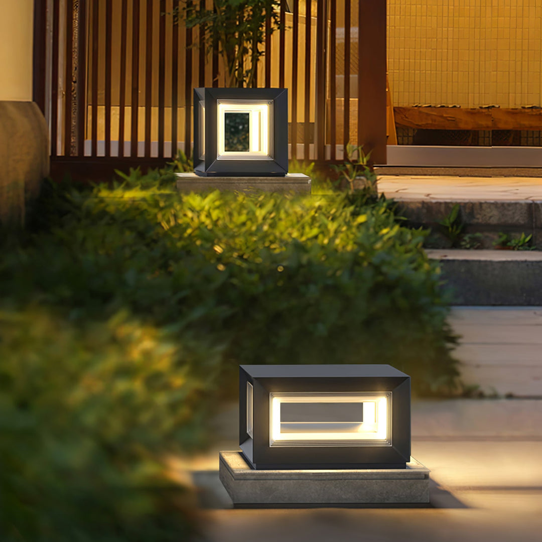 Lampa Słupowa Light Cube na Zewnątrz