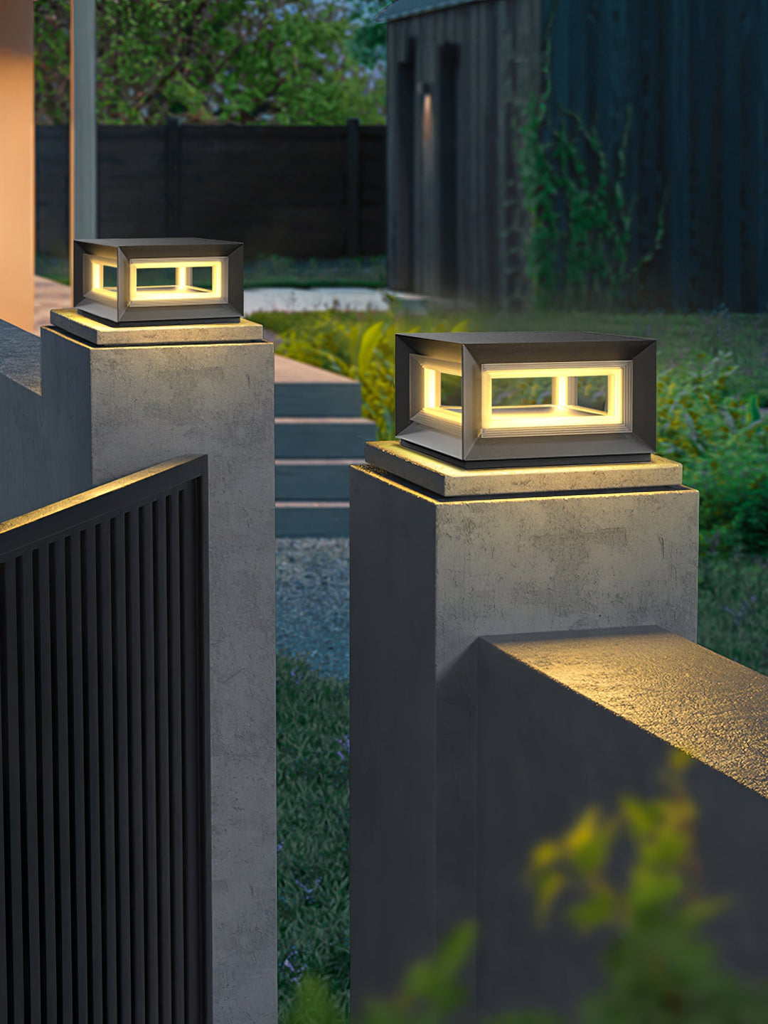 Lampa Słupowa Light Cube na Zewnątrz
